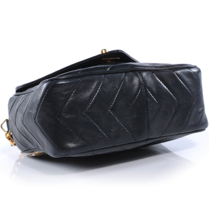 Chanel Lambskin Chevron Tassel Camera Case Navy 4 of 10