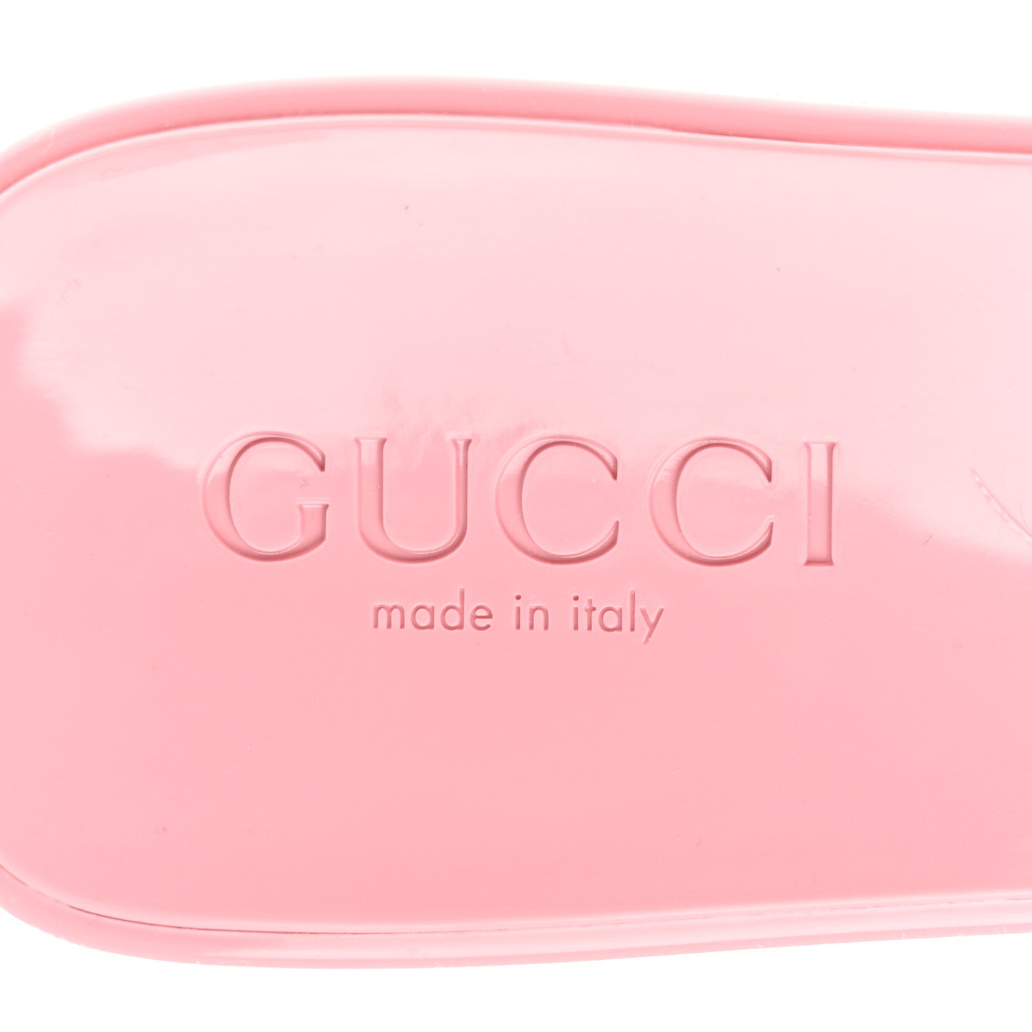 Rubber Gucci Logo Womens Platform 20/60mm Slide Sandals 37 Wild Rose