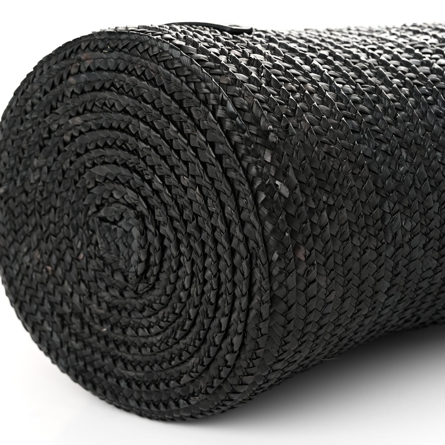 Balenciaga Raffia Woven Medium Basket Tote Black 9 of 9