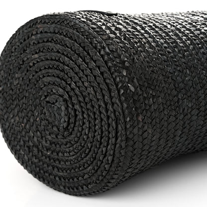 Balenciaga Raffia Woven Medium Basket Tote Black 9 of 9