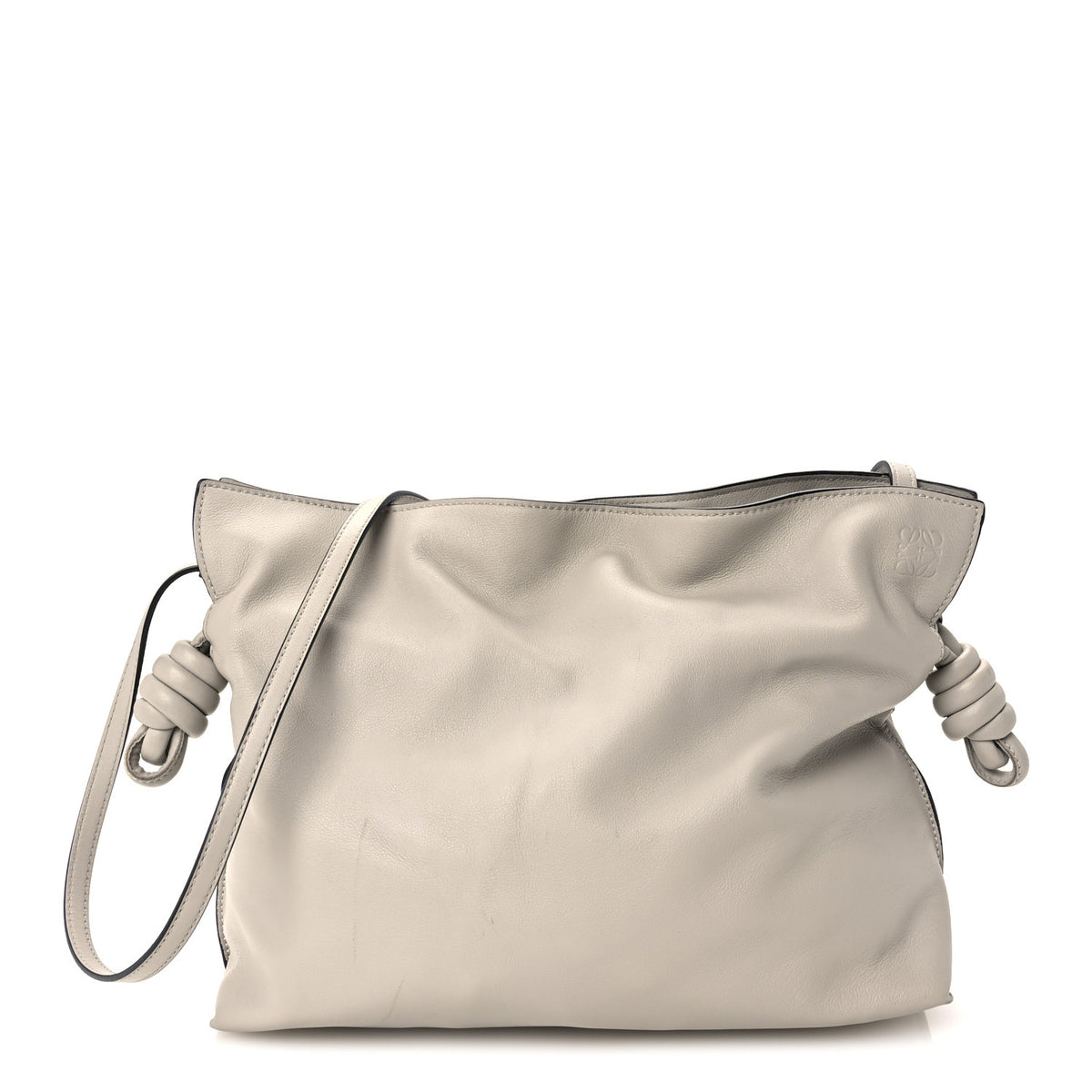 Loewe Nappa Medium Flamenco Knot Clutch Ghost 1 of 10
