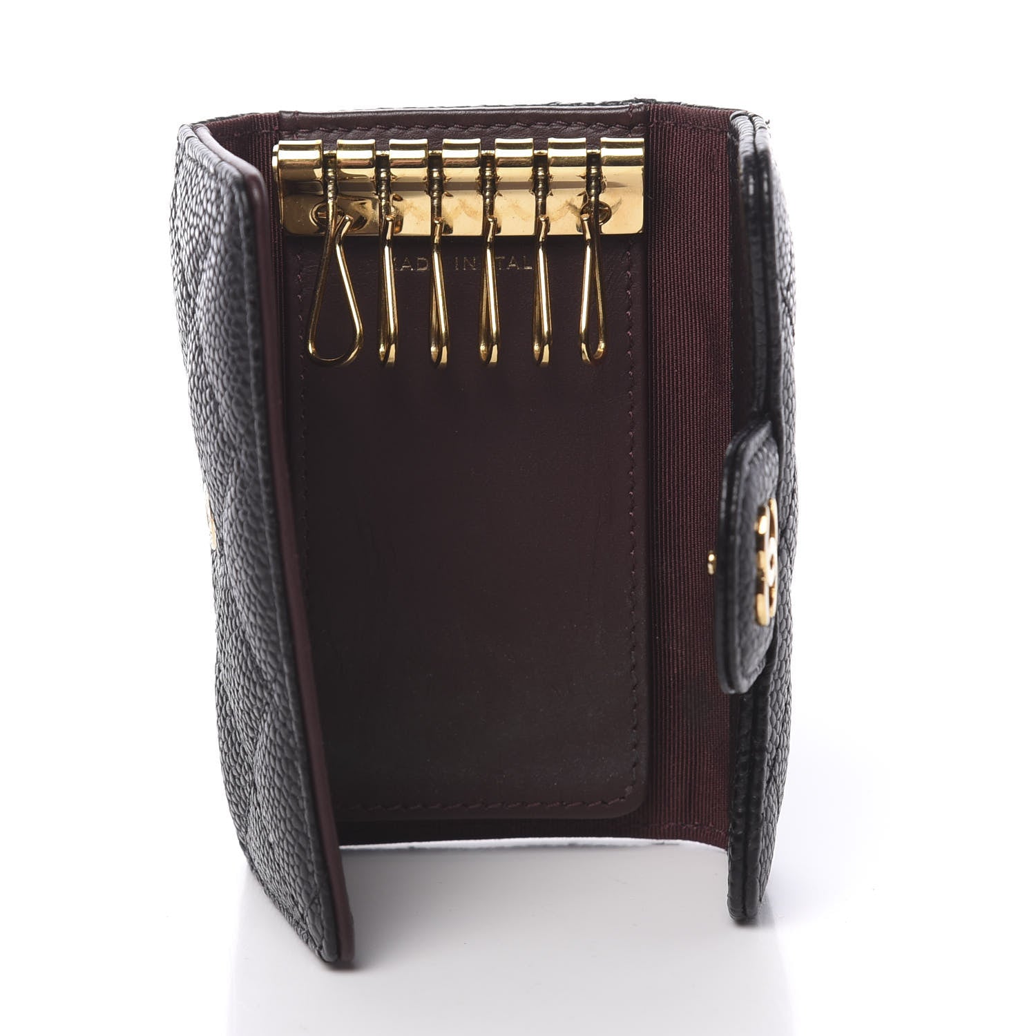 Chanel Caviar Quilted 6 Key Holder Black 5 of 14