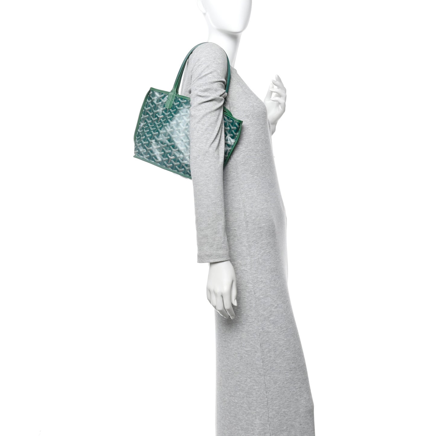 Goyardine Reversible Mini Anjou Green