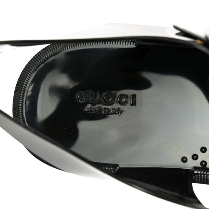 Gucci Shiny Rubber Double G Buckle Strap Sandals 10 Black 7 of 8