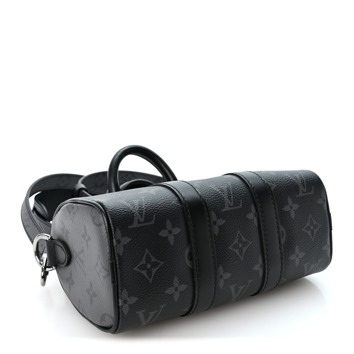 Reverse Monogram Eclipse Keepall XS Black
