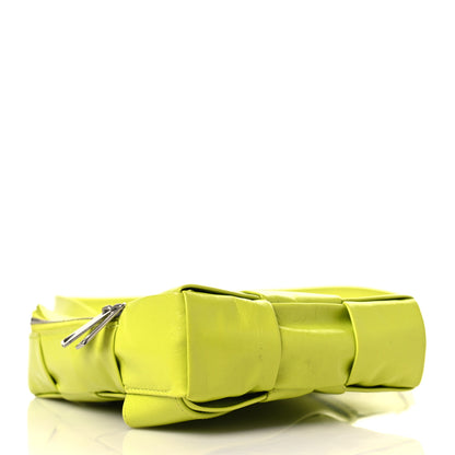 Bottega Veneta Calfskin Intreccio Cassette Bag Acid Kiwi 3 of 7
