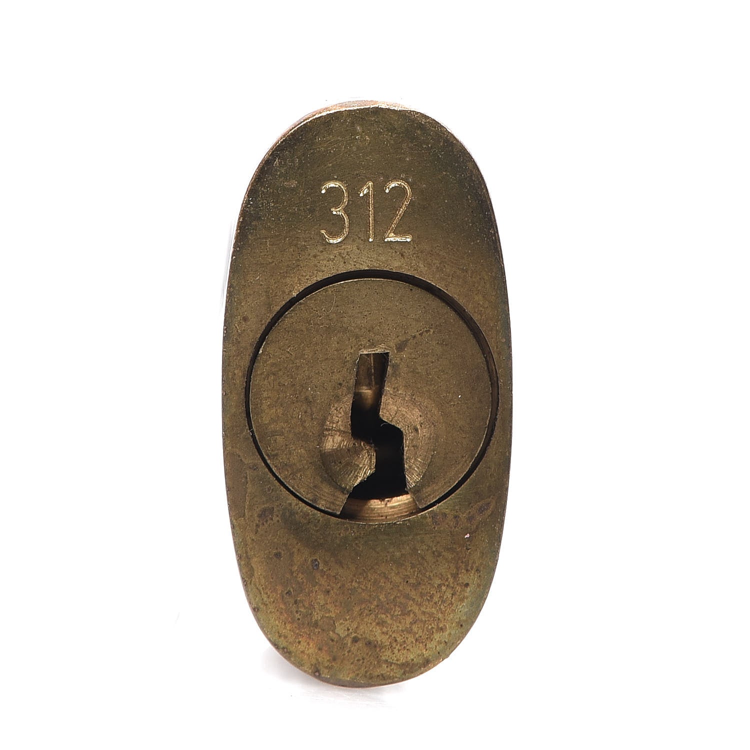 Louis Vuitton Brass Lock and 2 Keys Set #312 3 of 6