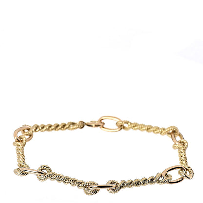 Tiffany 18K Yellow Gold Twist Rope Bracelet 1 of 4