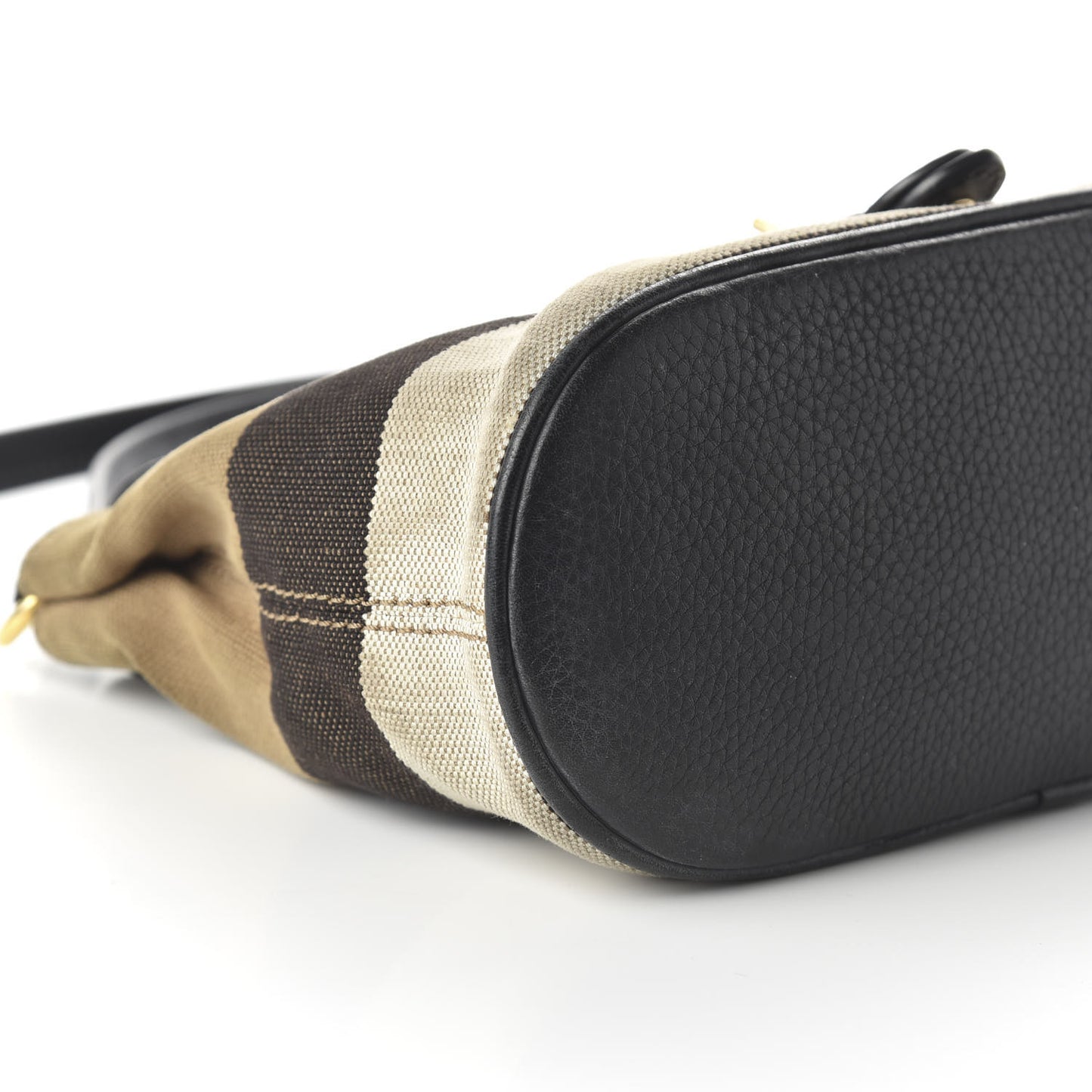 Mega Check Grainy Calfskin Small Gowan Messenger Bag Black