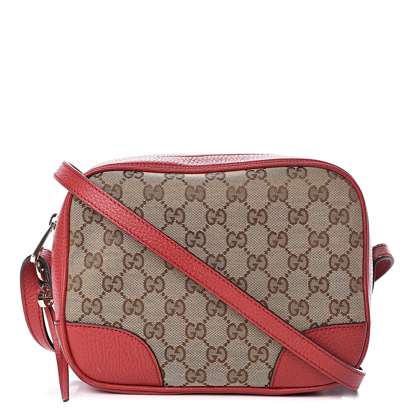 Monogram Mini Bree Messenger Bag Red