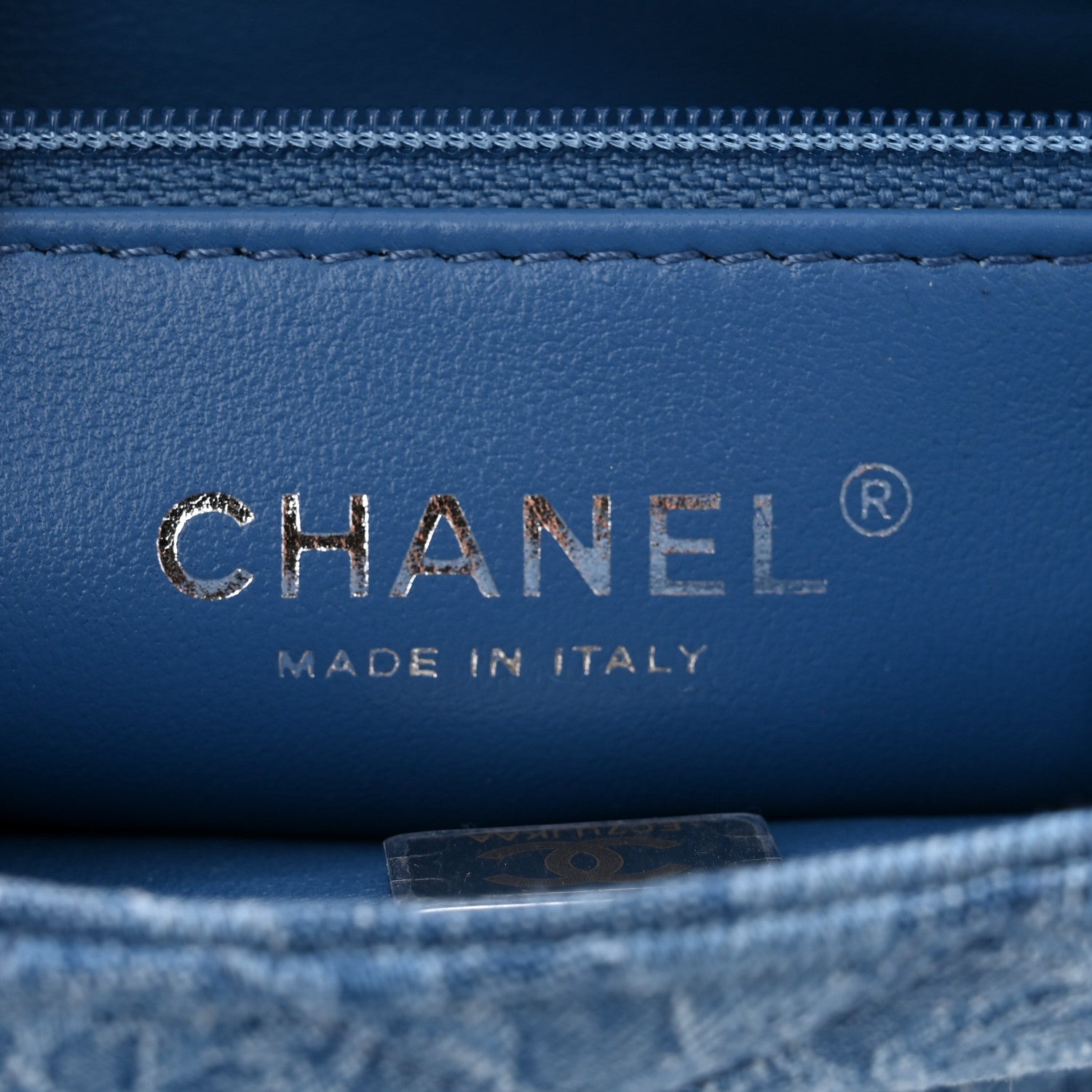 Chanel Denim Quilted Camellia Sweetheart Mini Flap Blue 6 of 11