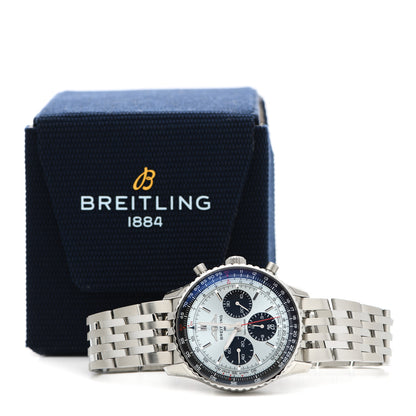 Breitling Stainless Steel 43mm Navitimer Chronograph B01 Automatic Watch Ice Blue AB0138 5 of 5