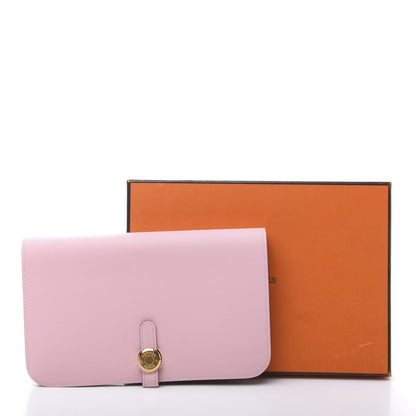 Hermes Swift Dogon Duo Wallet Rose Sakura 9 of 9