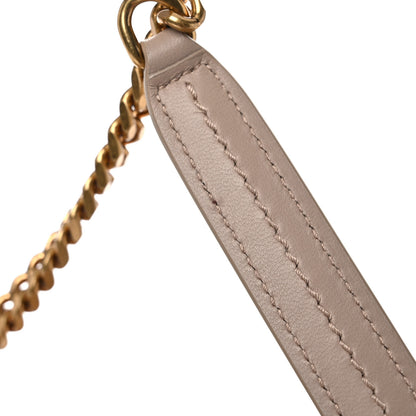 Saint Laurent Lambskin Quilted Small Loulou Puffer Monogram Chain Satchel Dark Beige 12 of 12