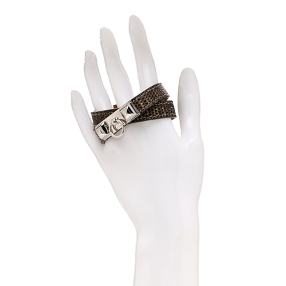 Hermes Lizard Rivale Double Tour Bracelet T2 Ombre 2 of 7