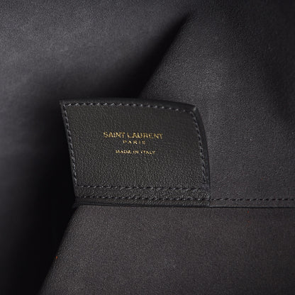Saint Laurent Calfskin Large Shopping Tote Dark Grey 8 of 17