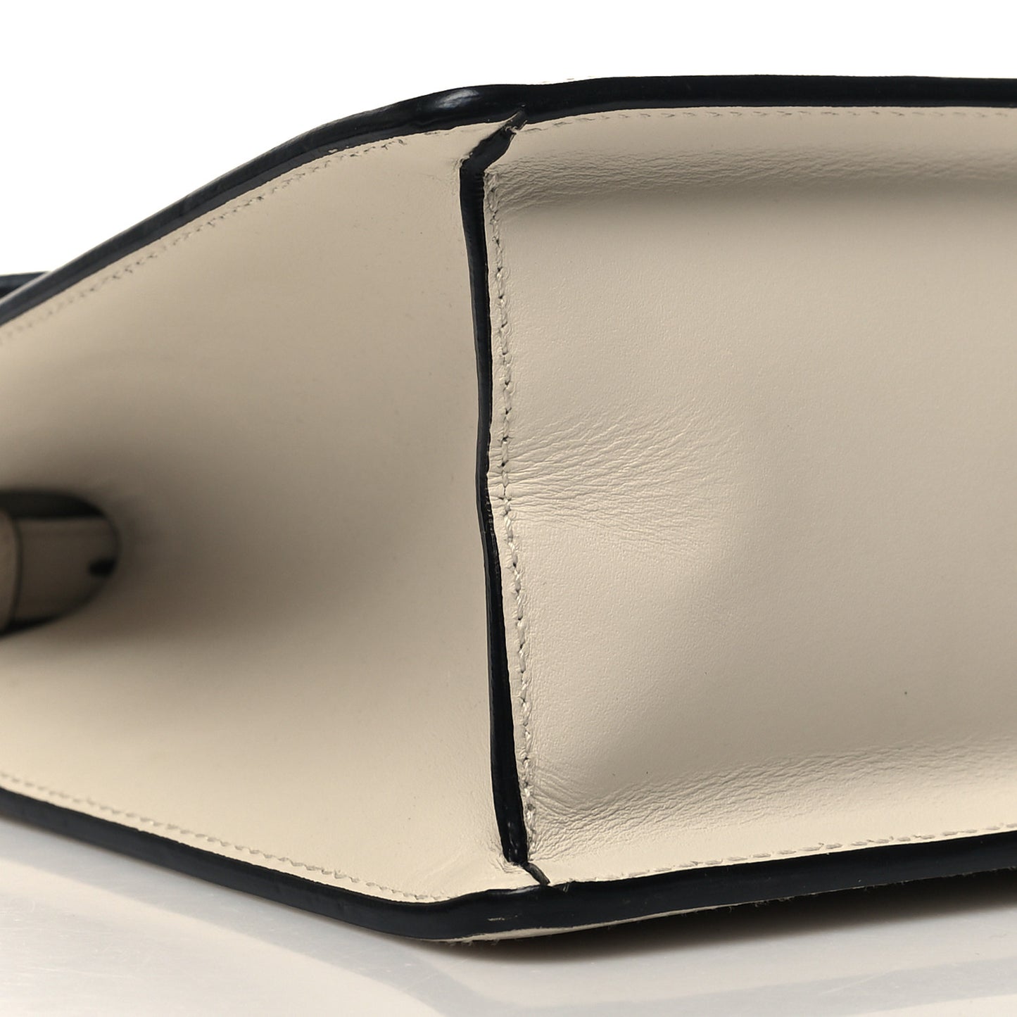 Calfskin Snakeskin Small Lilith Top Handle Bag White