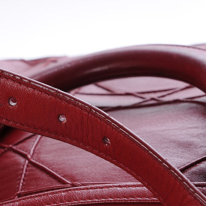Christian Dior Lambskin Cannage Medium Granville Tote Red 11 of 12