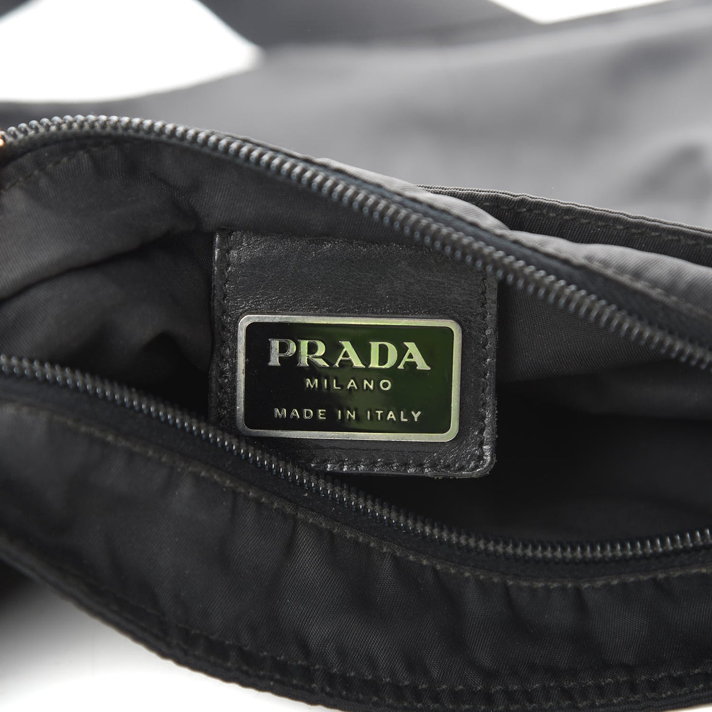 Tessuto Nylon Messenger Bag Black