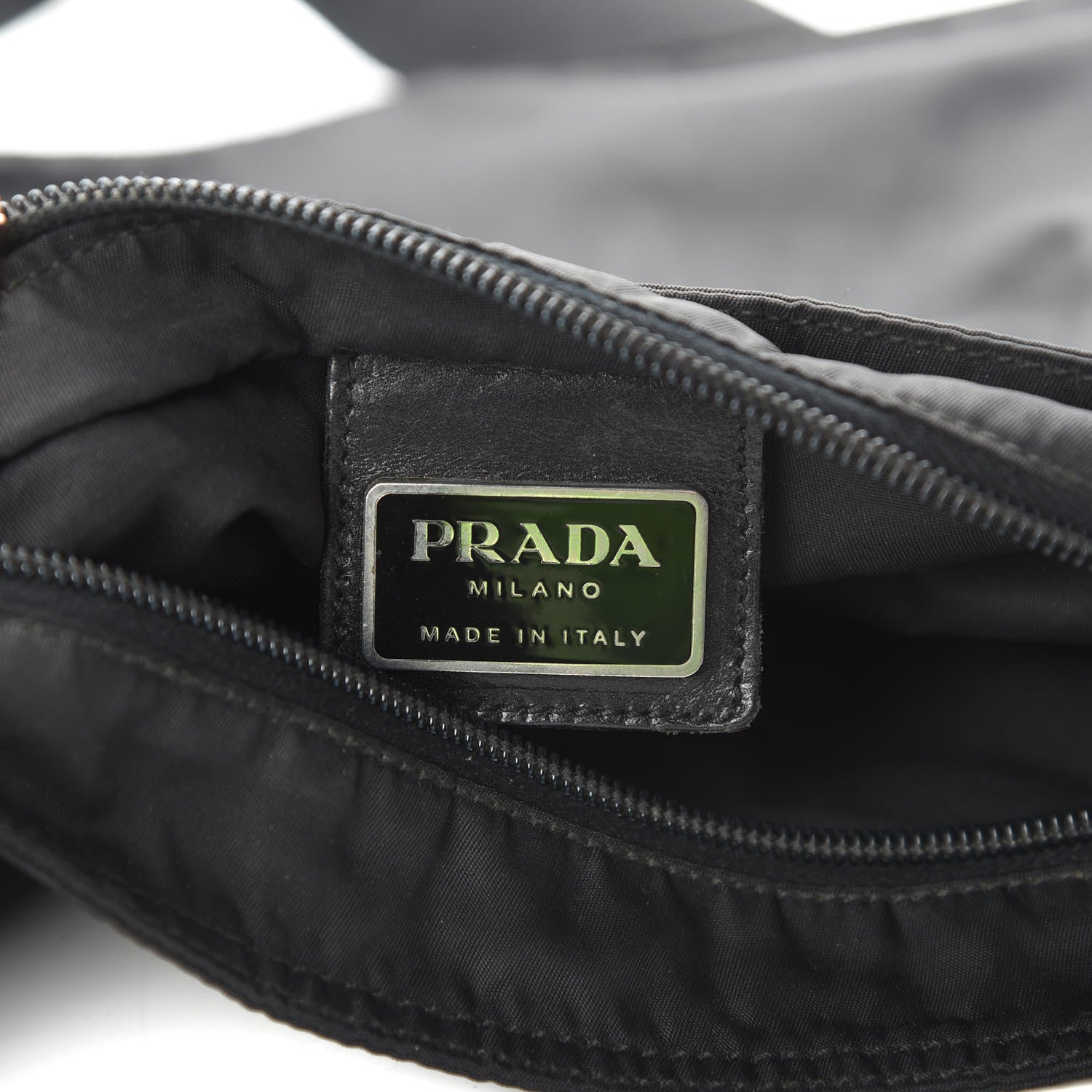 Prada Tessuto Nylon Messenger Bag Black 6 of 13