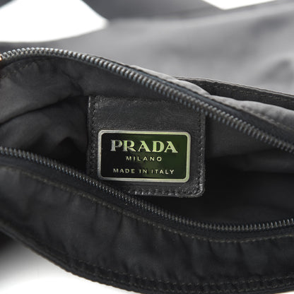 Prada Tessuto Nylon Messenger Bag Black 6 of 13