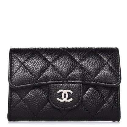 Chanel Caviar Quilted Flap Card Holder Black 1 of 8