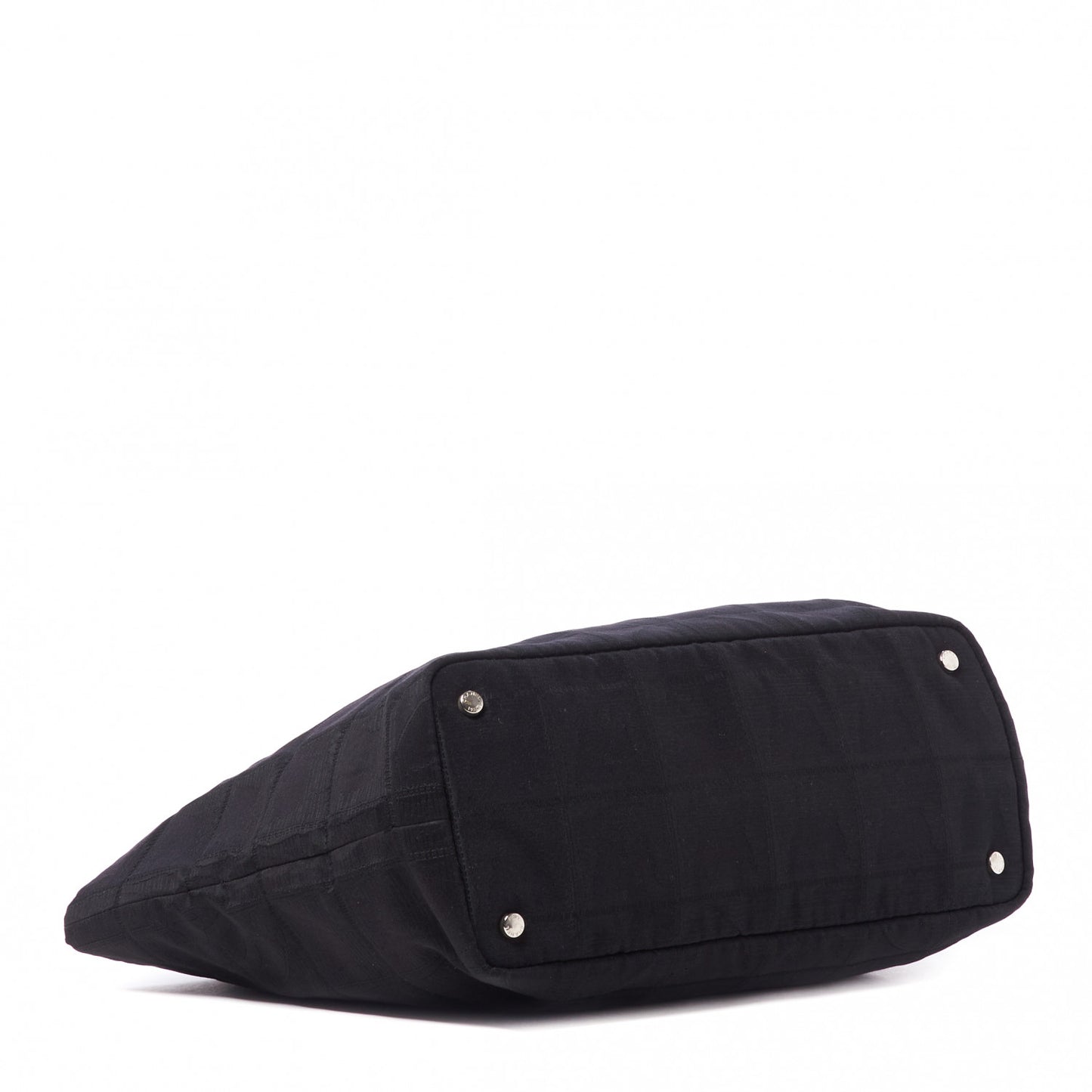 Nylon Large Travel Tote Black