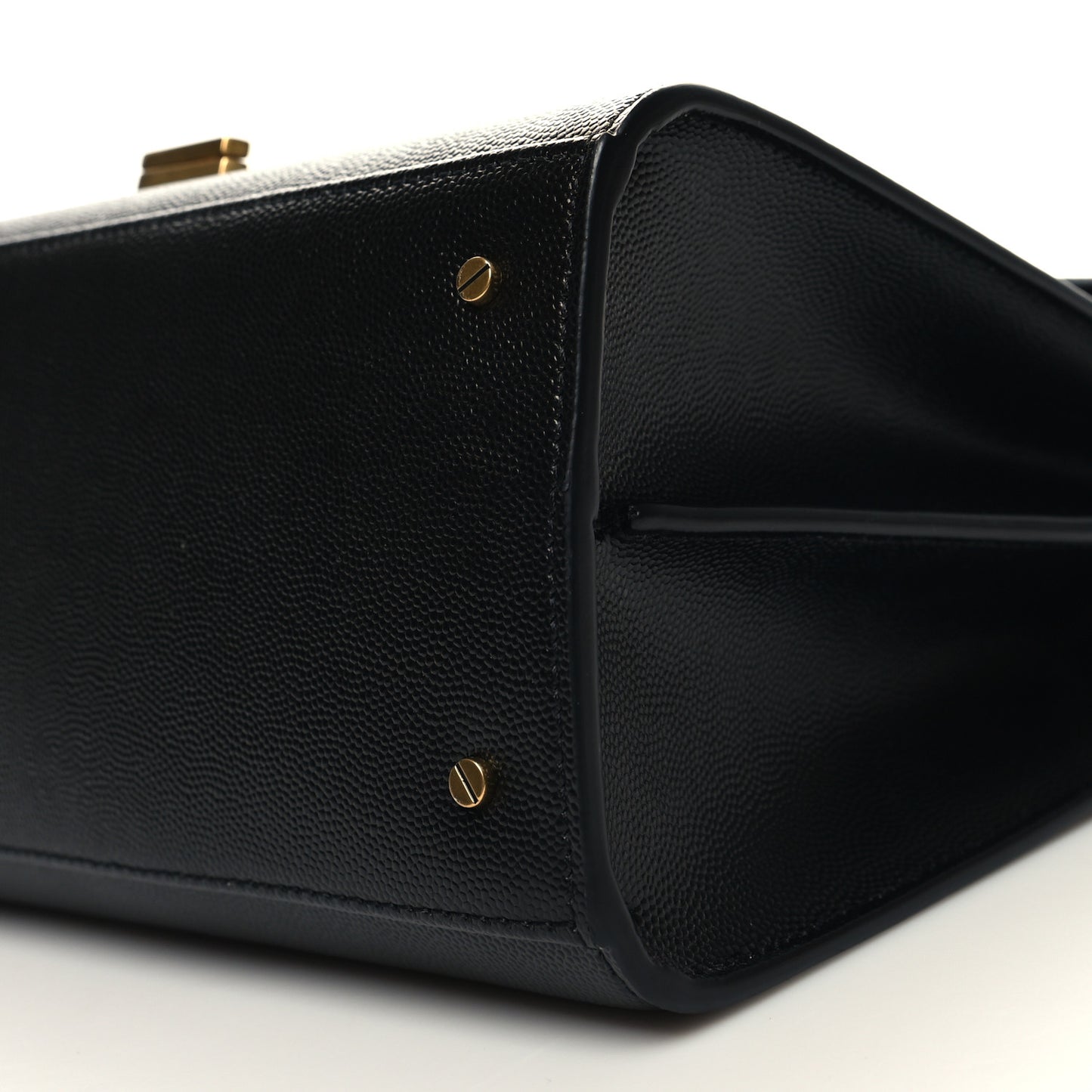 Grain de Poudre Medium Classic Monogram Cassandra Top Handle Black