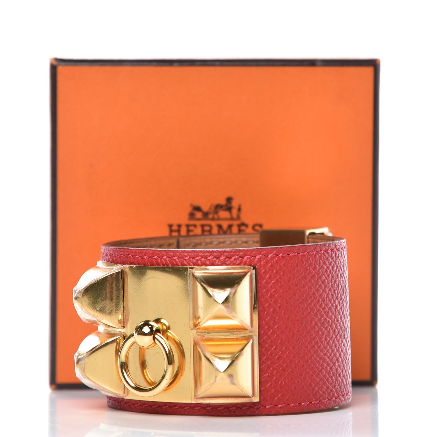 Epsom Collier de Chien CDC Bracelet S Rouge Casaque