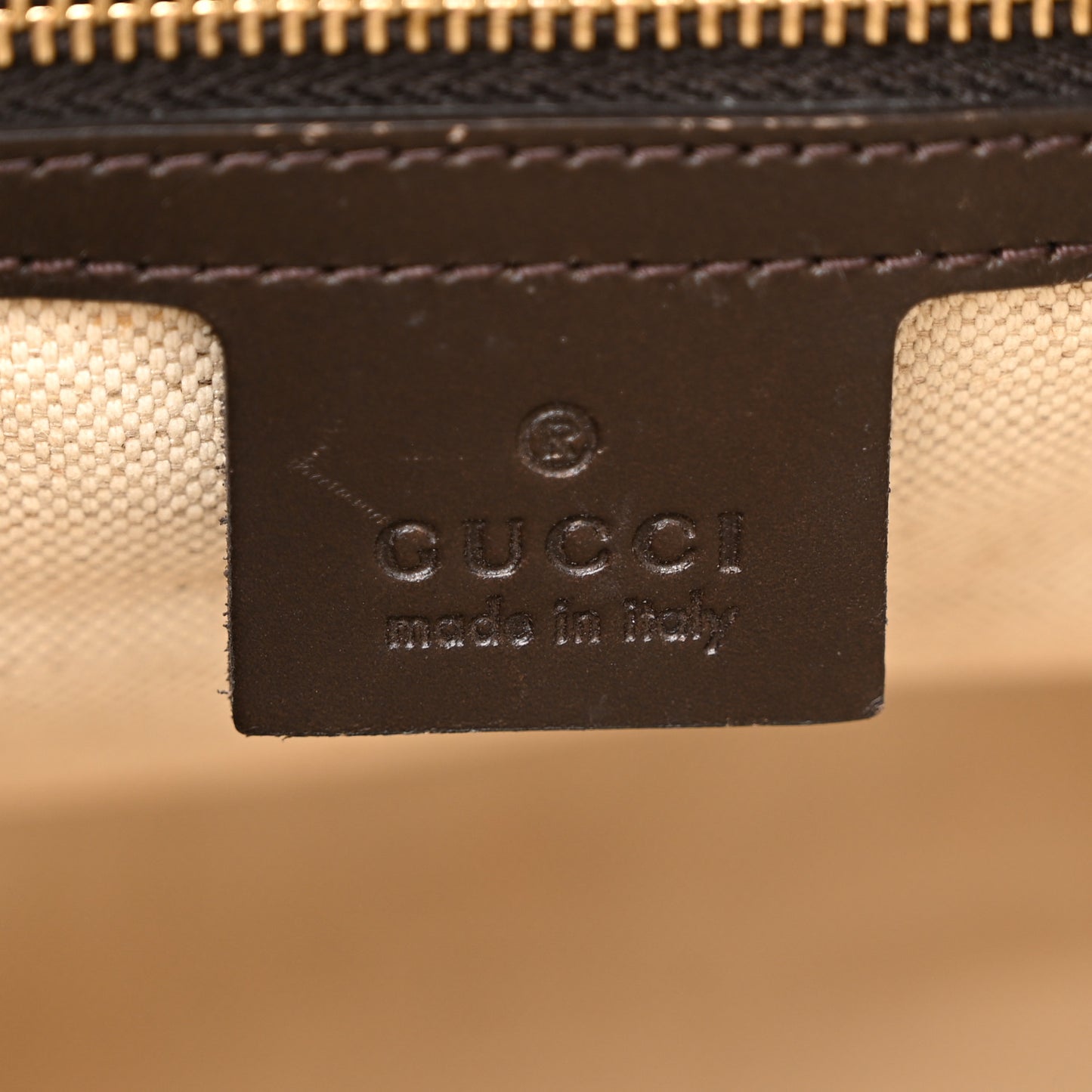Monogram Vintage Web Medium Boston Dark Brown