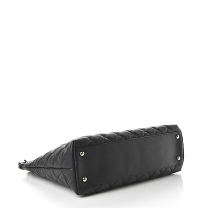Chanel Caviar Quilted CC Shopping Tote Black 4 of 11