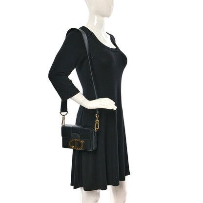 Christian Dior Crackled Lambskin 30 Montaigne Box Bag Black 3 of 11