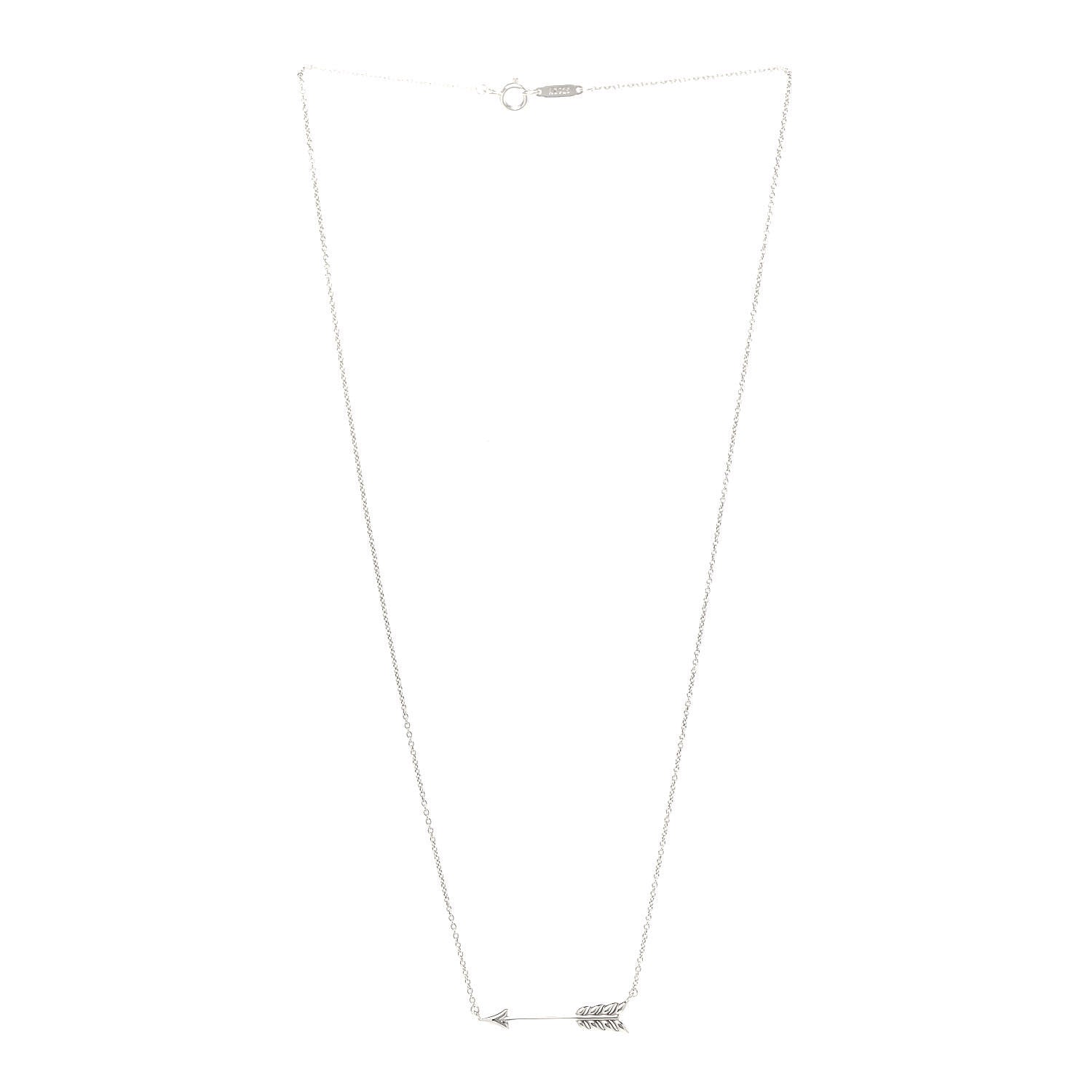Tiffany Sterling Silver Paloma's Graffiti Arrow Pendant Necklace 3 of 6