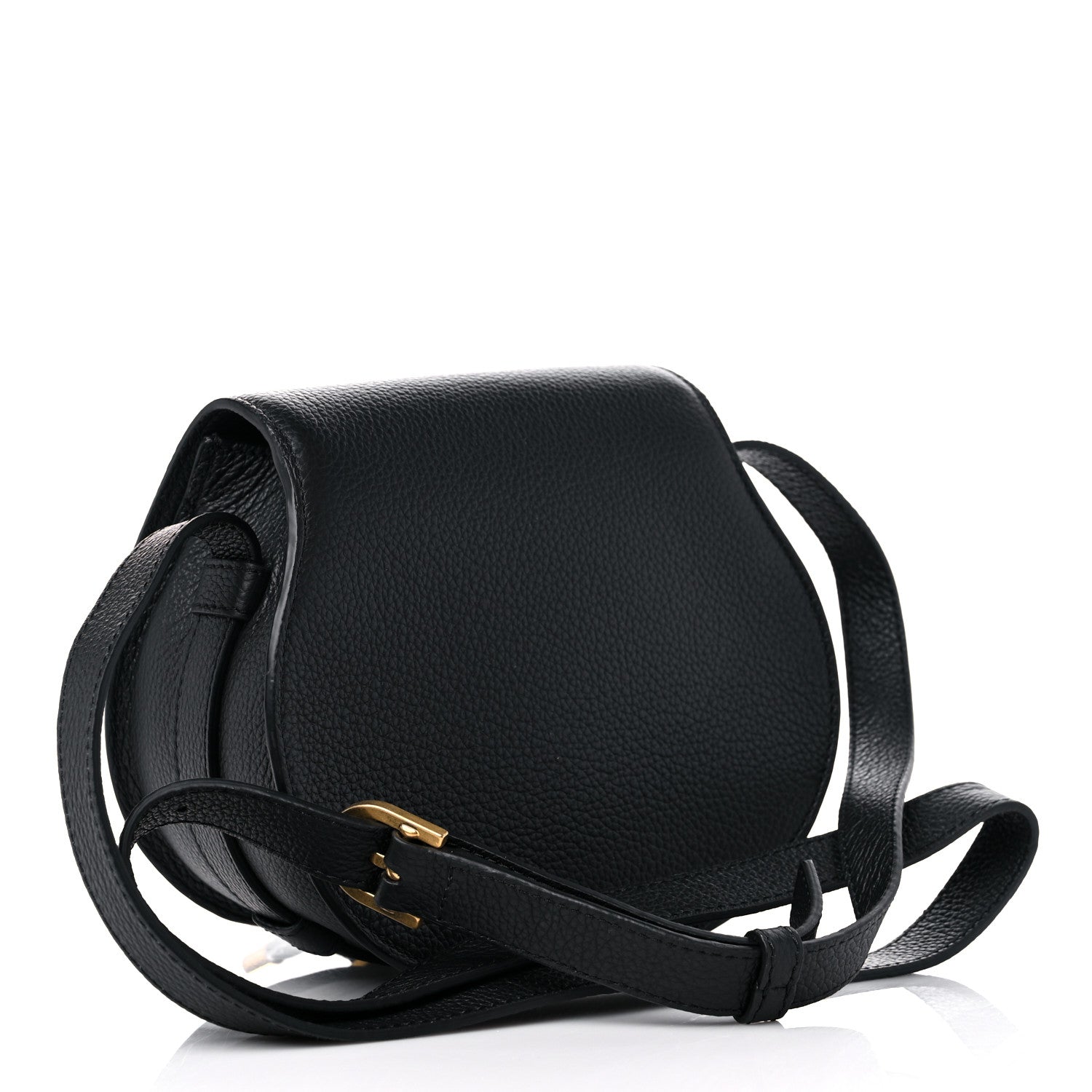 Chloe Calfskin Mini Marcie Round Crossbody Bag Black 2 of 8