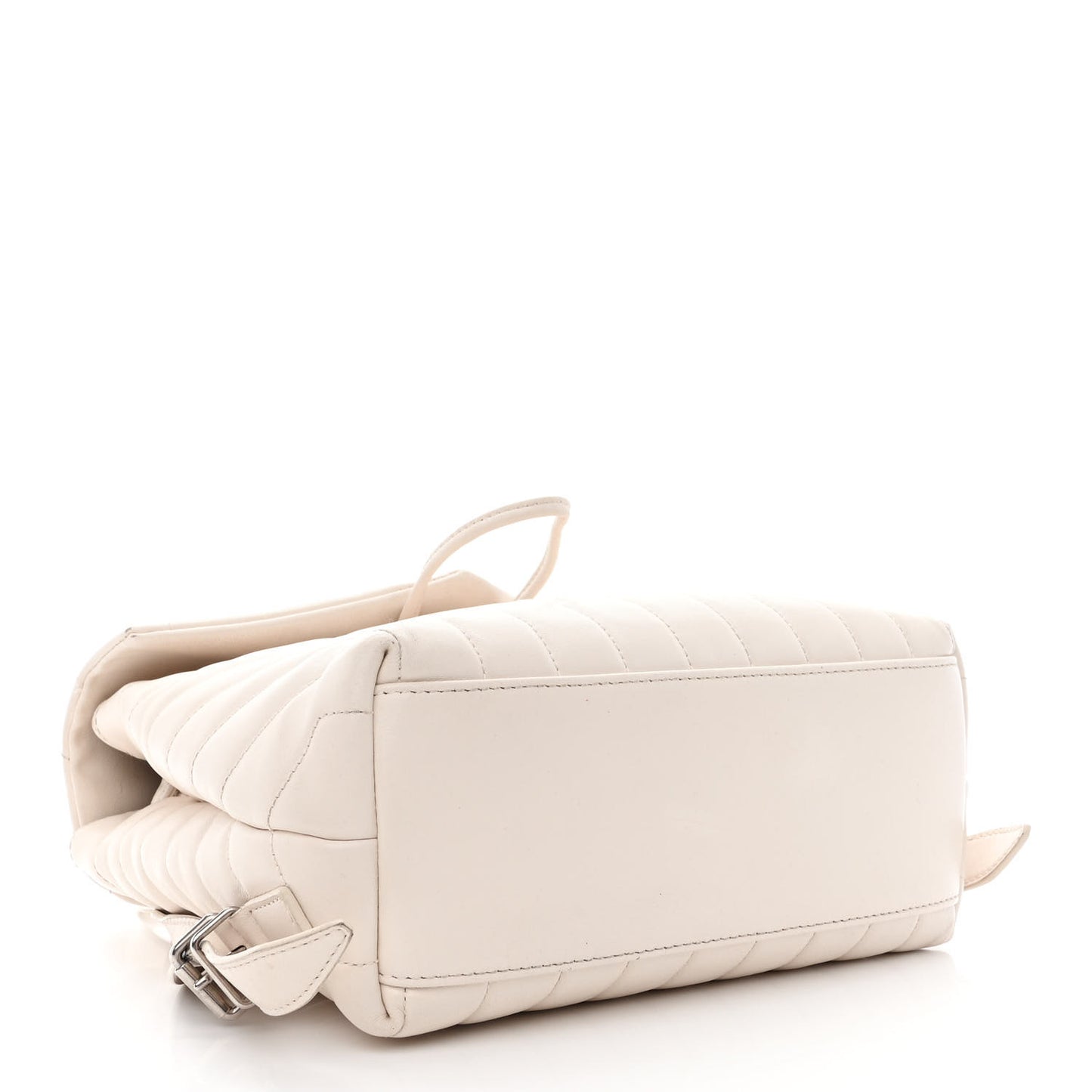 Calfskin Y Quilted Monogram Small Loulou Backpack Cream Souffle