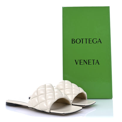 Bottega Veneta Nappa Matelasse Padded Flat Sandals 37 Sea Salt 8 of 8