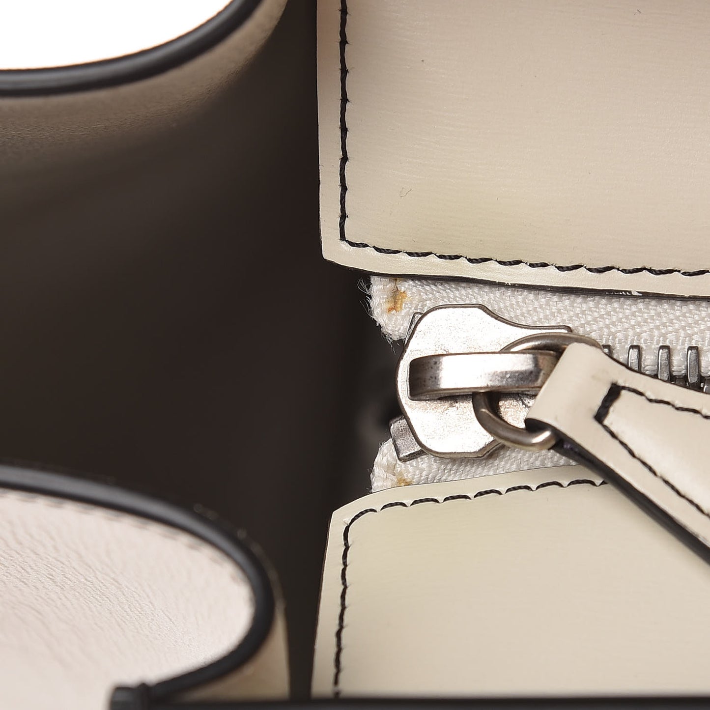 Satin Calfskin Mini Debossed Luggage White