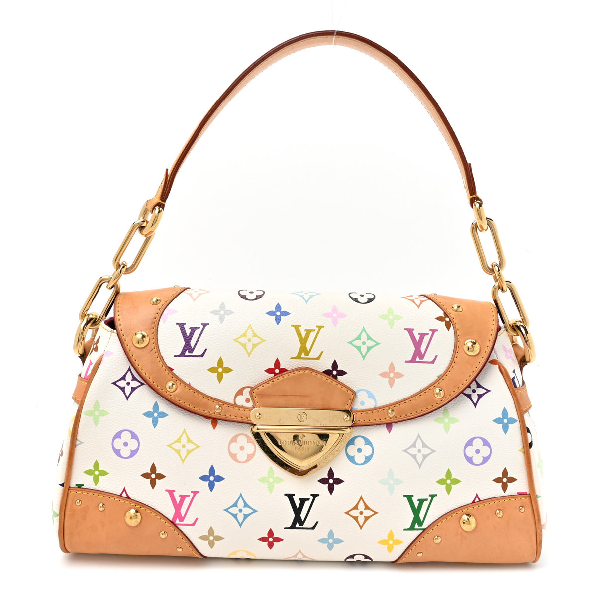 Louis Vuitton Monogram Multicolor Beverly MM White 1 of 11