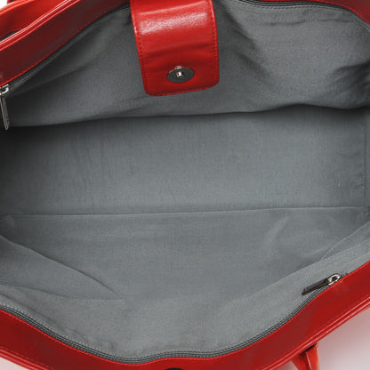 Chanel Lambskin Executive Cerf Shopper Tote Red 5 of 12