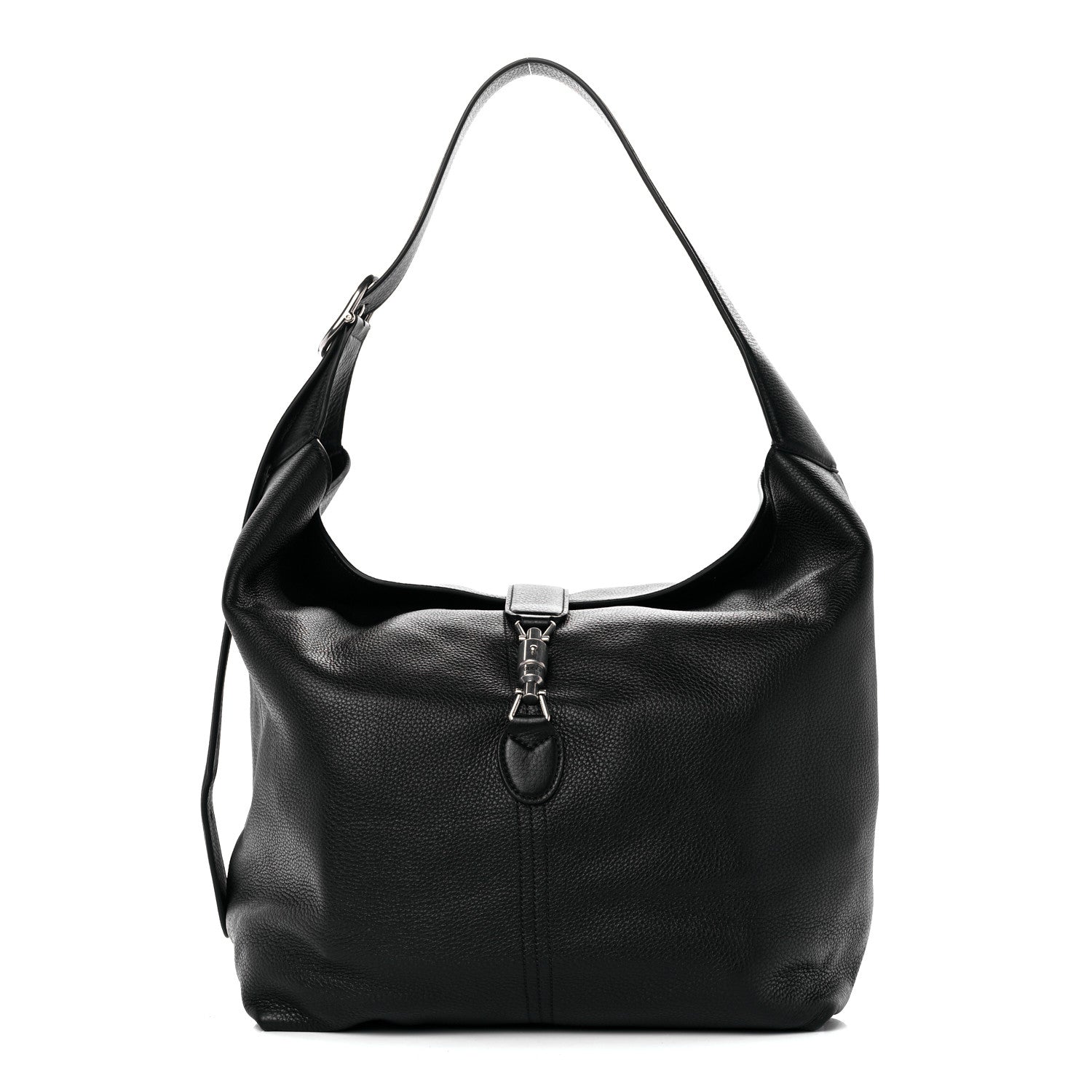Gucci Amour Grane Calfskin Medium Jackie 1961 Crossbody Bag Black 1 of 9