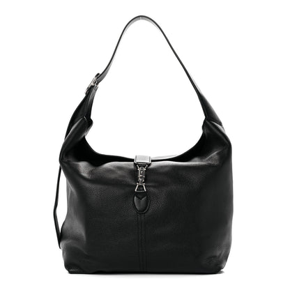 Gucci Amour Grane Calfskin Medium Jackie 1961 Crossbody Bag Black 1 of 9
