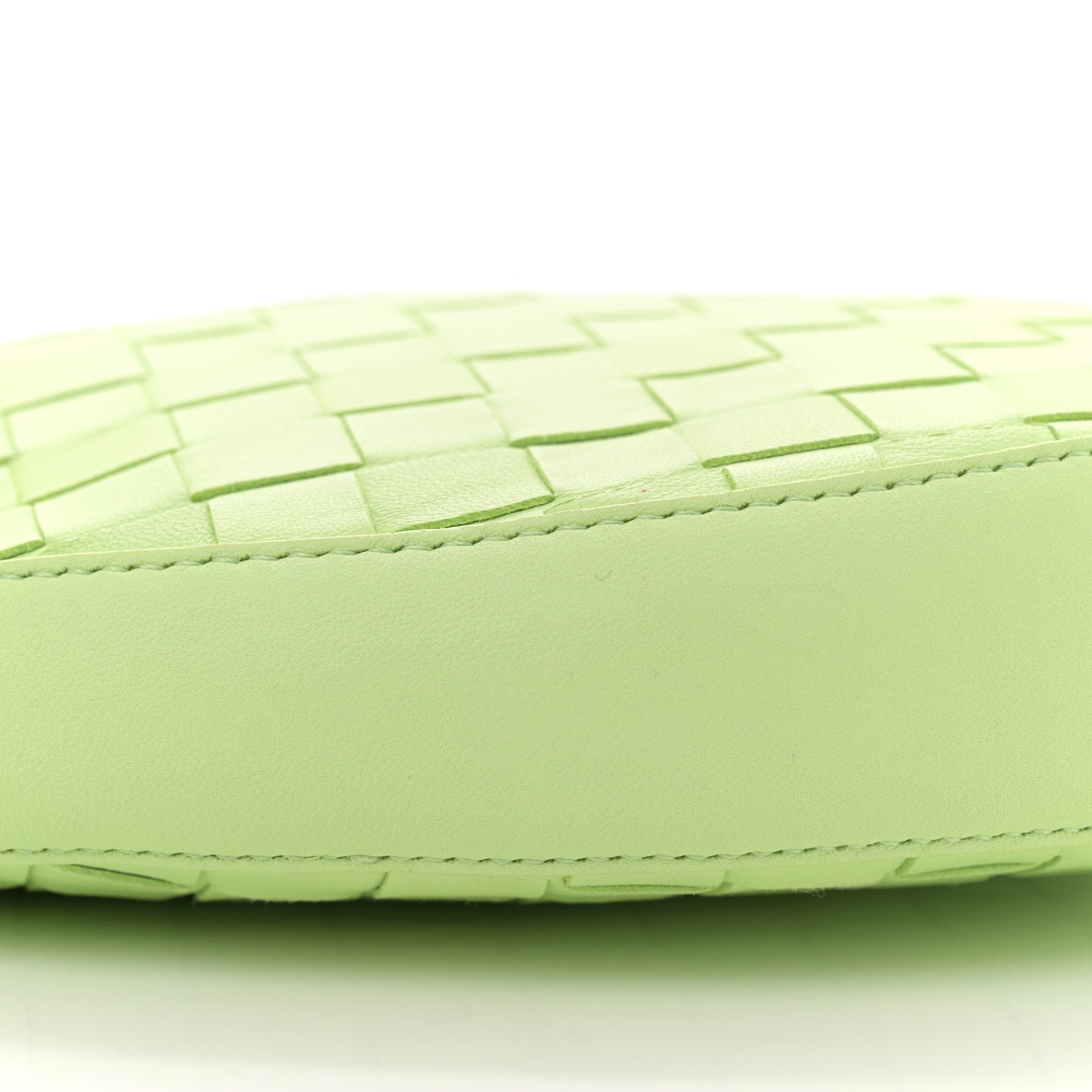 Nappa Intrecciato Small Drop Shoulder Bag Fennel