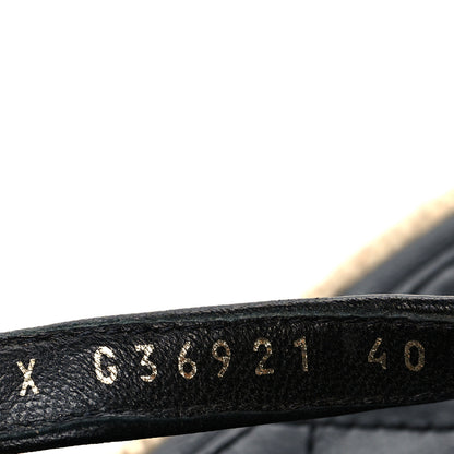 Chanel Lambskin Chain CC Thong Espadrille Sandals 40 Black 6 of 8