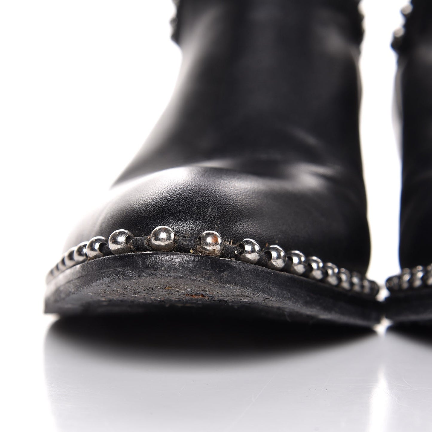 Calfskin Studded Kori Cutout Boots 36 Black