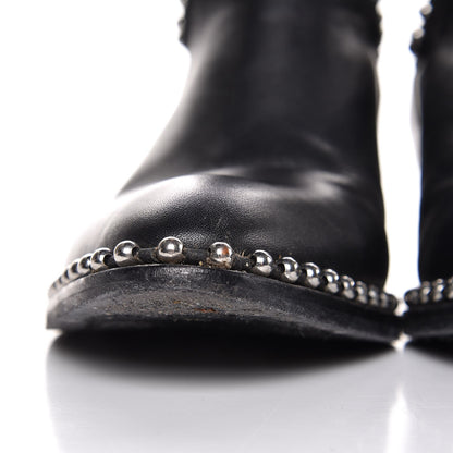 Alexander Wang Calfskin Studded Kori Cutout Boots 36 Black 14 of 15