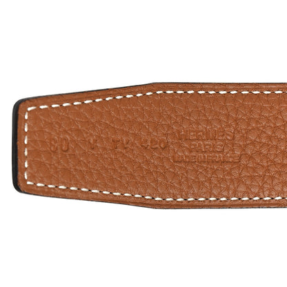 Hermes Box Togo 32mm H Belt 80 Black Gold 3 of 7