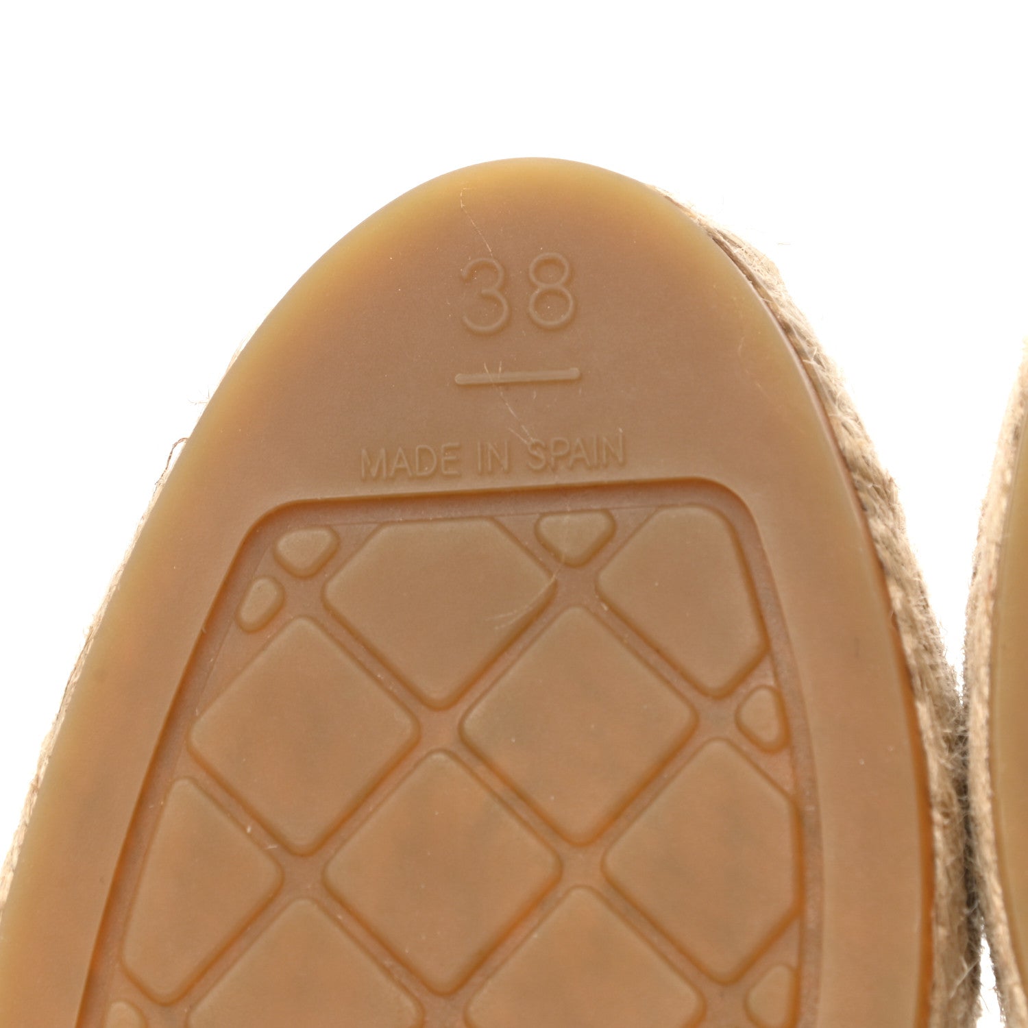 Chanel Lambskin Printed CC Espadrilles 38 White Black 7 of 10