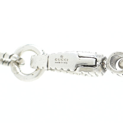 Gucci Sterling Silver Small Textured Interlocking G Pendant Necklace 11 of 14