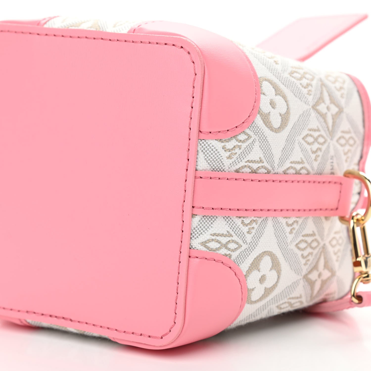 Louis Vuitton Jacquard Since 1854 Noe Purse Ecru Beige Pink 9 of 10