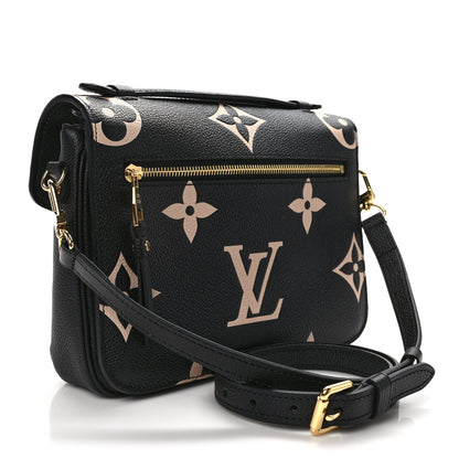 Louis Vuitton Empreinte Monogram Giant Pochette Metis Black Beige 3 of 11